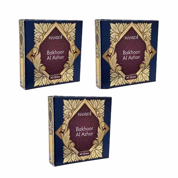 Hamidi Bakhoor Al Azhar Oriental Fragrance, 40g Pack of 3 – 3