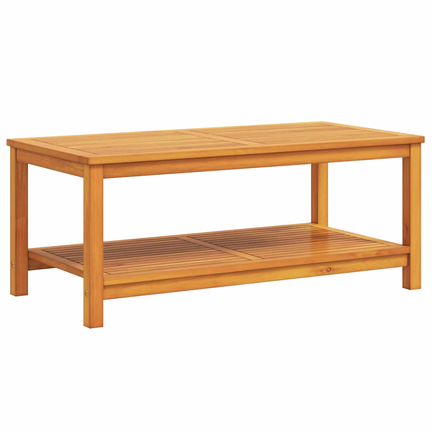 Berkfield Home Rectangular Coffee Table in Brown Solid Acacia Wood, W: 70 cm, D: 40 cm, H: 45 cm – 2