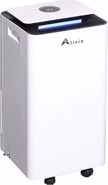 Alivio 10L Portable Dehumidifier with Washable Dust Filter, 200W, White