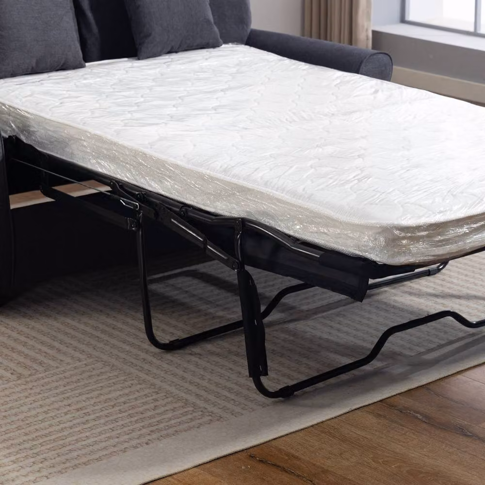 Artemis Home Lewiston 3 Seater Fabric Pull Out Sofabed in Grey – 4