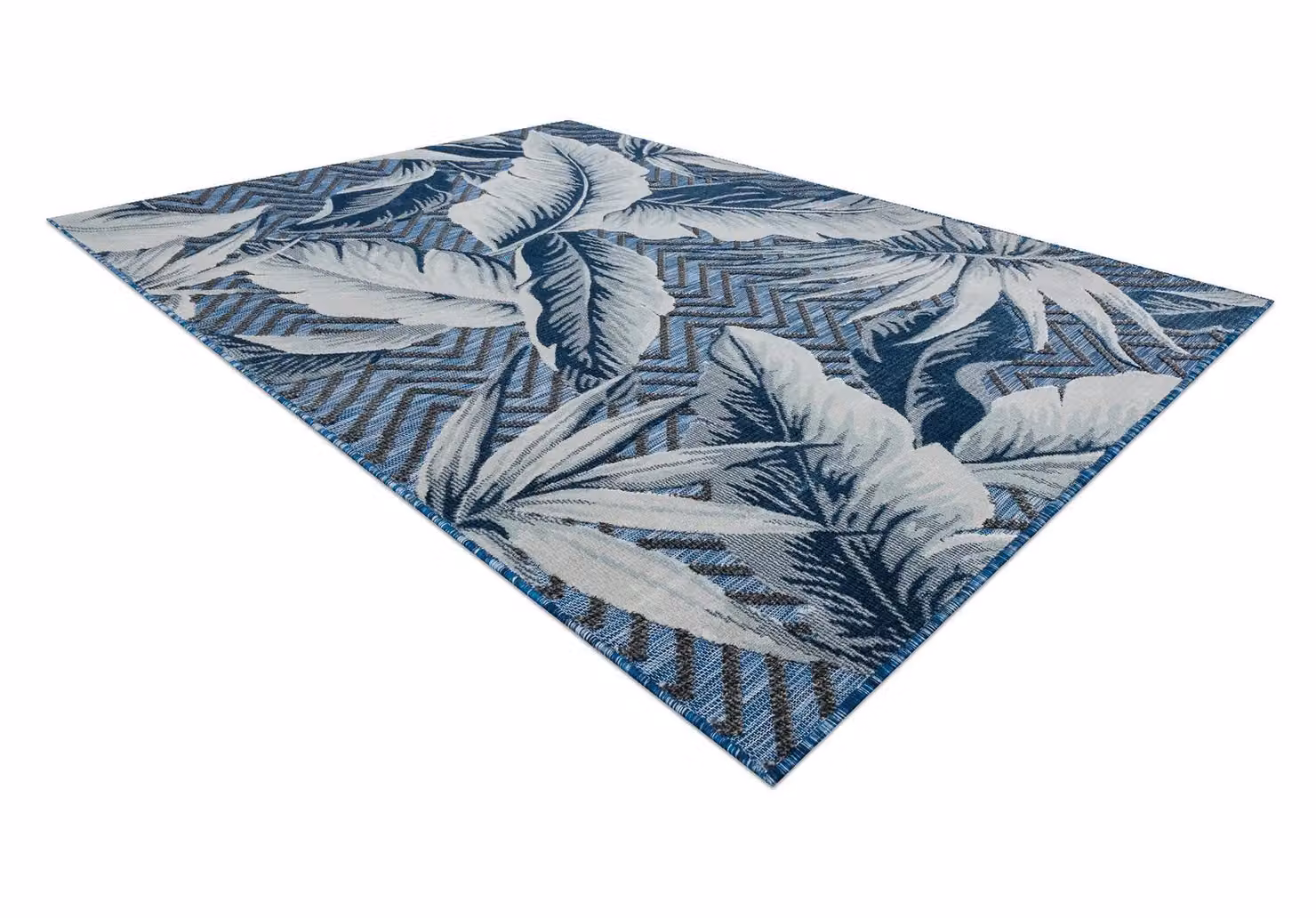 RugsX Botanic Floral Blue Rectangular Rug, W: 157 cm, D: 220 cm – 4