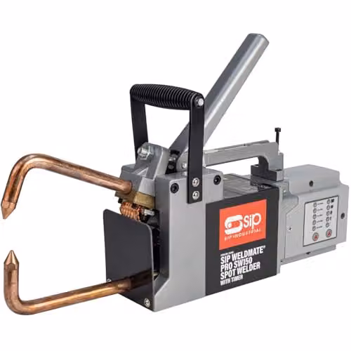 SIP Weldmate Pro SW150 Electric Spot Welder with Timer, 230V Portable Welding Machine in Silver and Grey