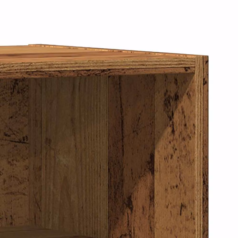 Berkfield Home Classic Bedside Cabinets, 2 Piece Set in Old Wood Brown, W/D/H: 40 x 30 x 50 cm – 5