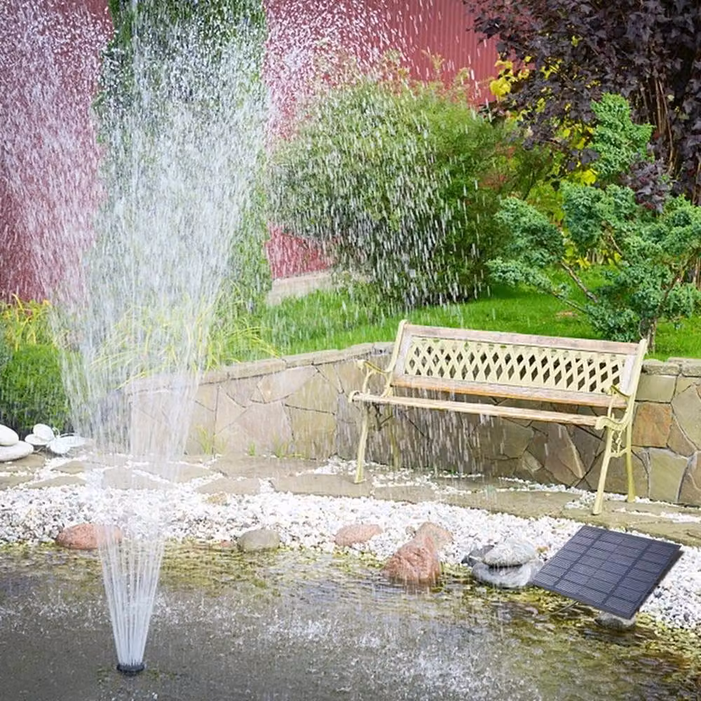 VOGREX Solar Powered Pond Fountain Water Pump in Black – 5