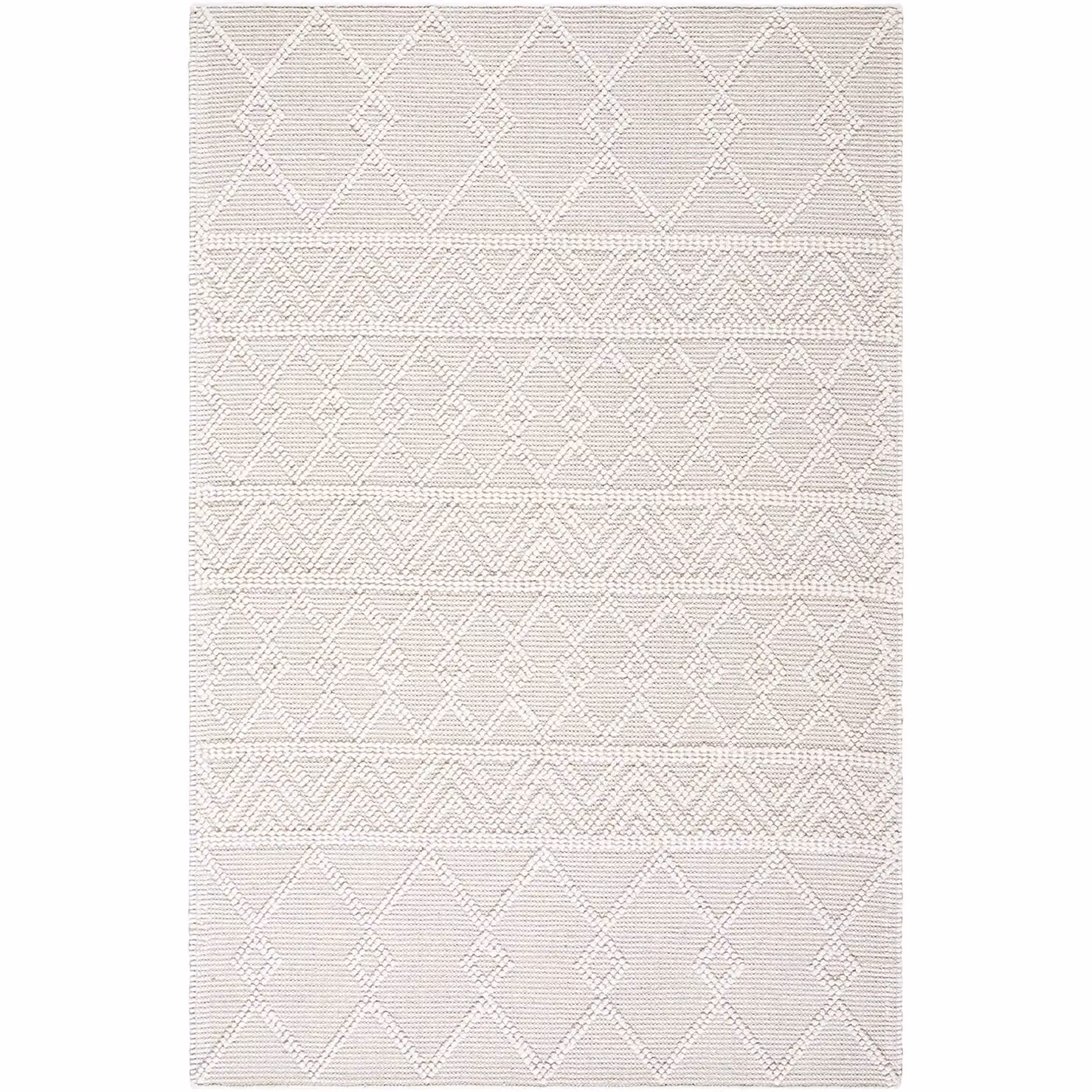 Livabliss Hygge Hand Woven Wool Global Rug in Beige and White, W: 150 cm, L: 230 cm – 2