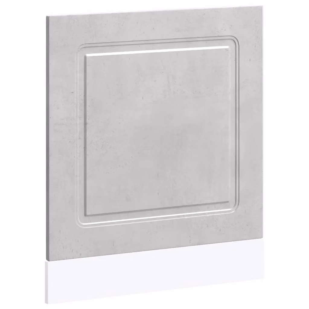 Berkfield Home Kalmar Dishwasher Panel in Concrete Grey, Engineered Wood, W: 60 cm, D: 1.5 cm, H: 67 cm – 2