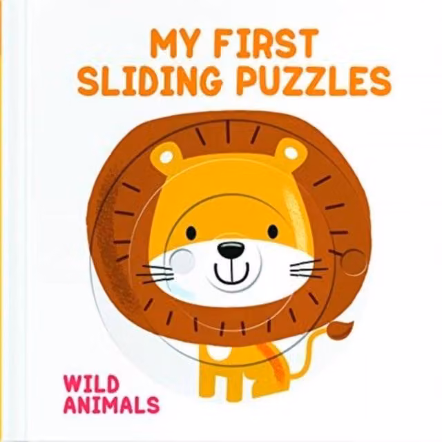 Yoyo My First Sliding Puzzles Wild Animals Hardback Book, Multicolour