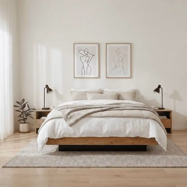 Nöa and Nani Koping Kingsize Gas Lift Ottoman Bed with Storage in Brown Natural Pine