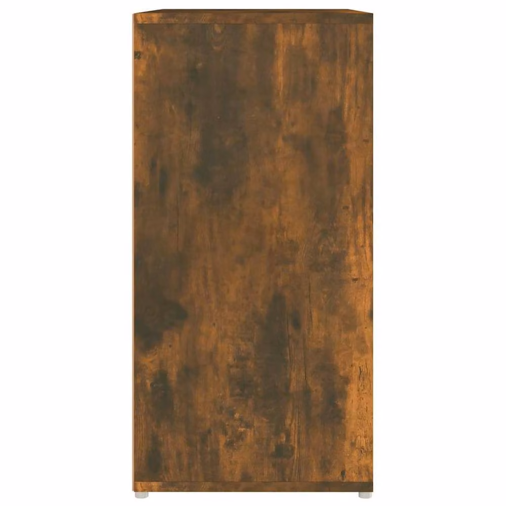 Berkfield Home Smoked Oak Shoe Cabinet in Brown, W/D/H: 60 x 35 x 70 cm – 4
