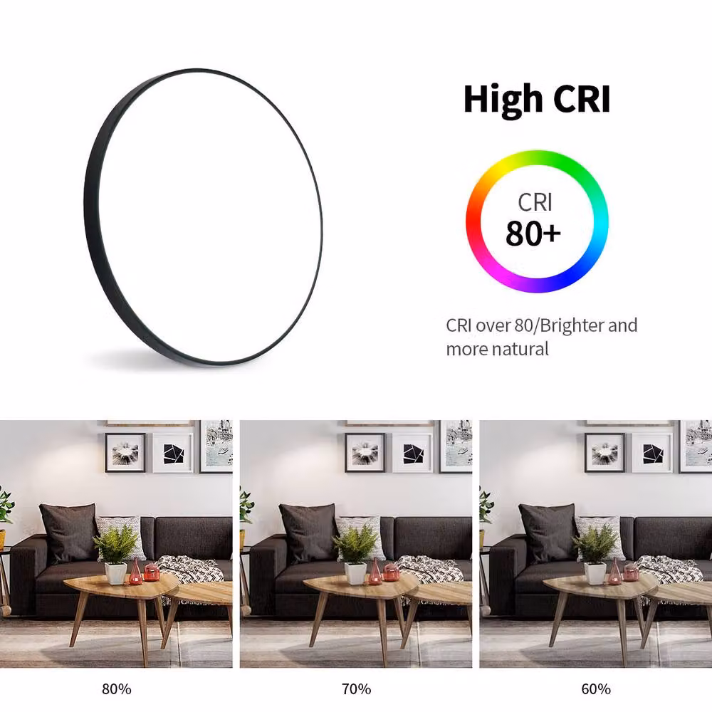 Pheashine Round LED Ceiling Light, 24W 6500K Cool White, Diameter: 27 cm, White – 2