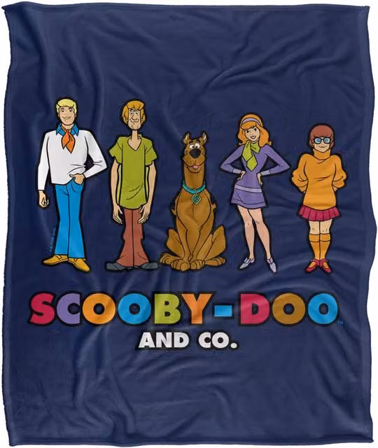 LOGOVISION Scooby Doo and Co Lineup Silky Touch Super Soft Fleece Throw Blanket, Multicolour, W: 127.0 cm x L: 152.4 cm – 6