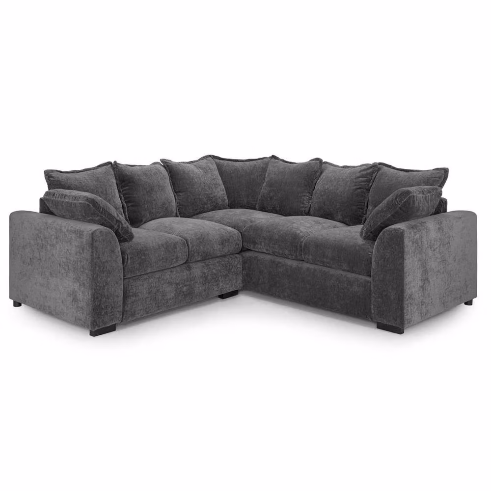 Furnishings For Less UK Colby Grey 5 Seater L Shaped Corner Sofa in Fabric, Left Facing, W/D/H: 210 x 90 x 85 cm – 2