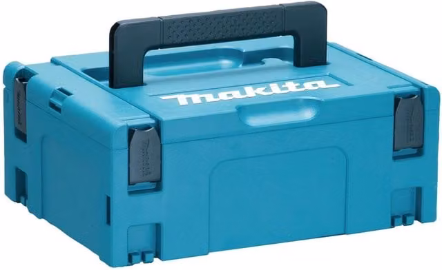 Makita Makpac Type 2 Stackable Carry Case, Blue and Multicolour