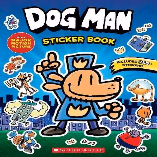 Scholastic Dog Man the Movie Official Sticker Activity Book Multicolour Paperback
