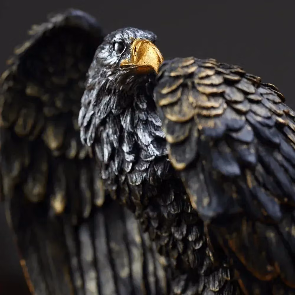 Smartbies Eagle Statue Resin Ornament in Brown for Home or Office Decor – 3