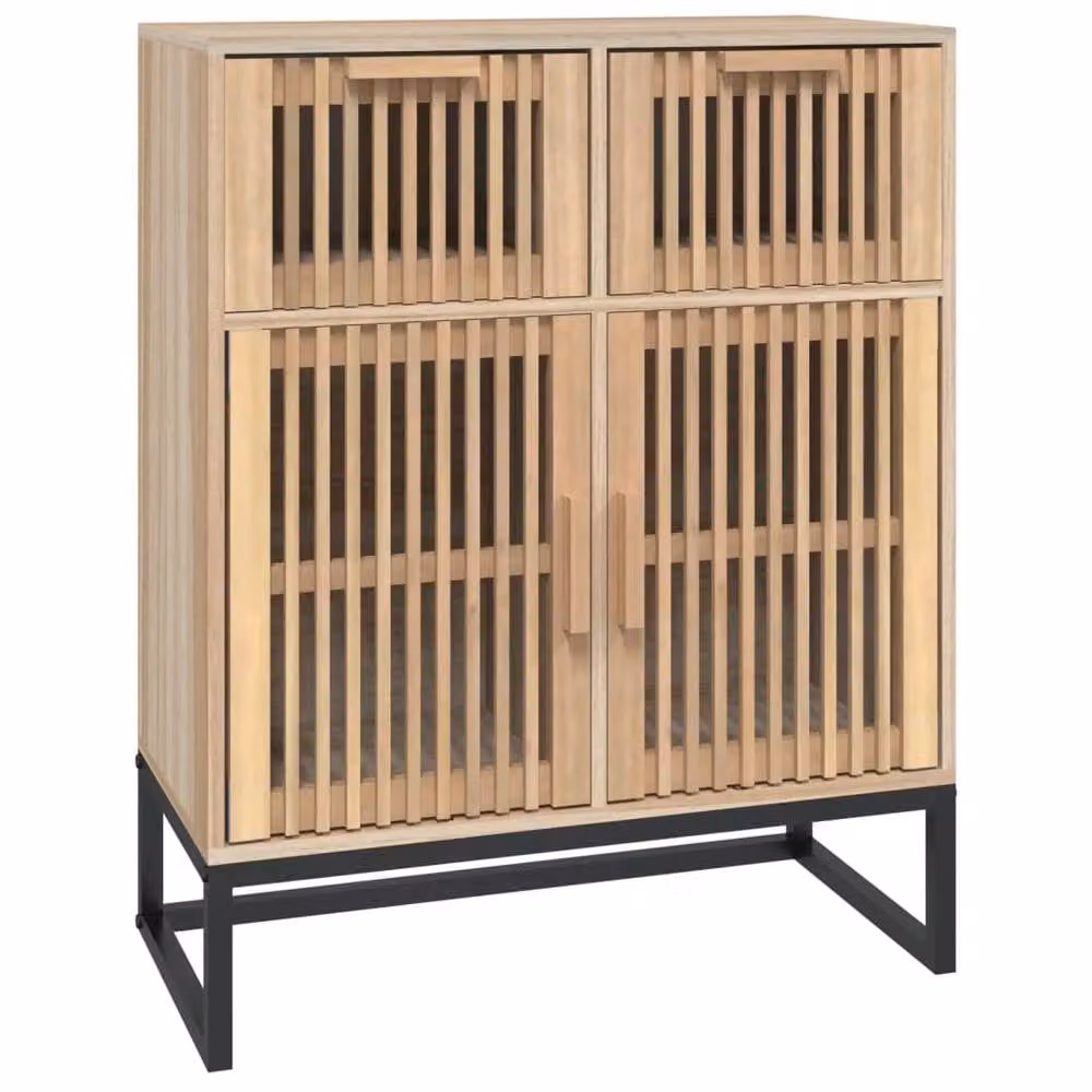 Berkfield Home Classic Sideboard in Brown and Beige, W/D/H: 60 x 30 x 75 cm – 2