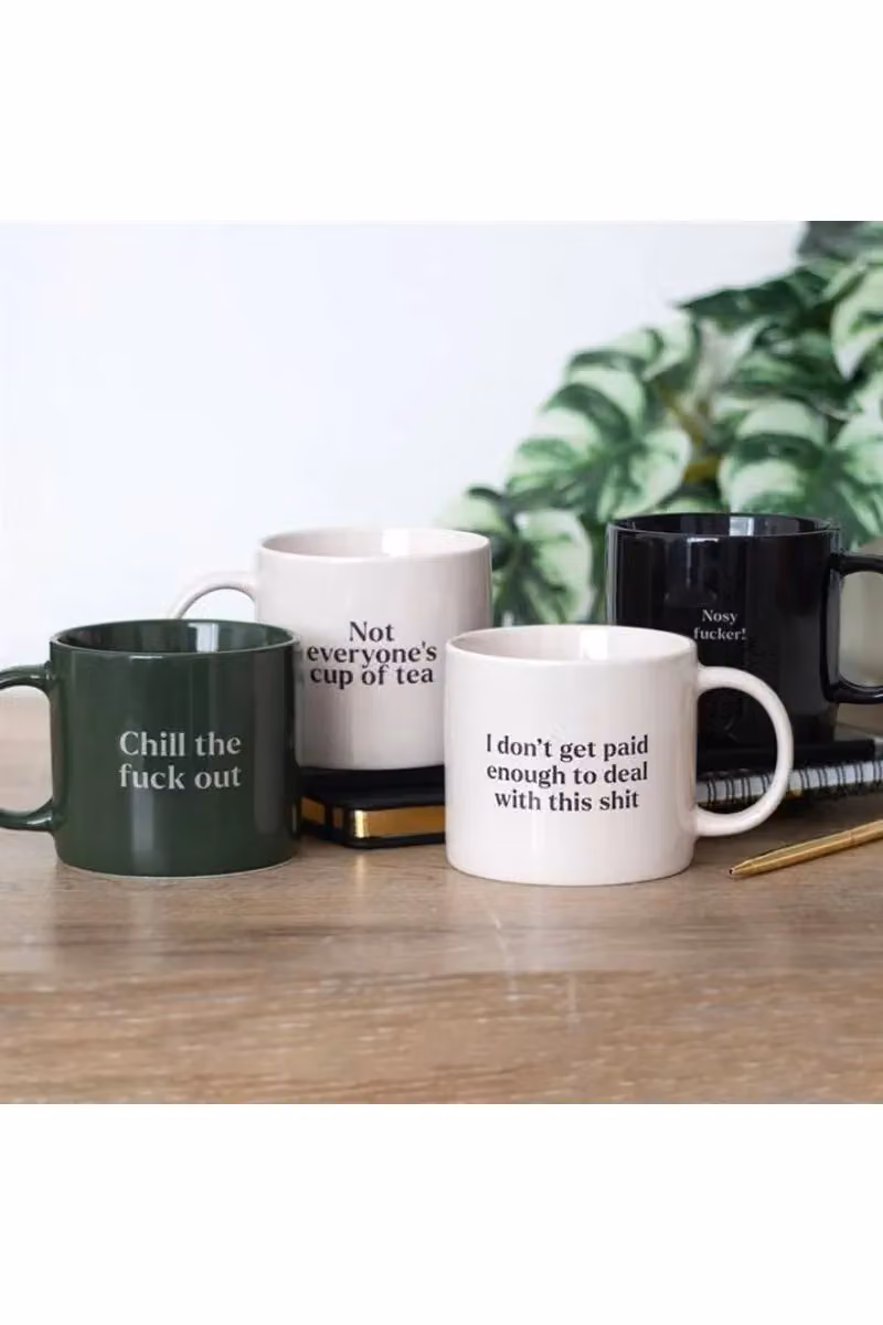 Something Different Funny I Don't Get Paid Enough to Deal with This Sh*t Ceramic Mug in Pink or Purple, 370ml – 3