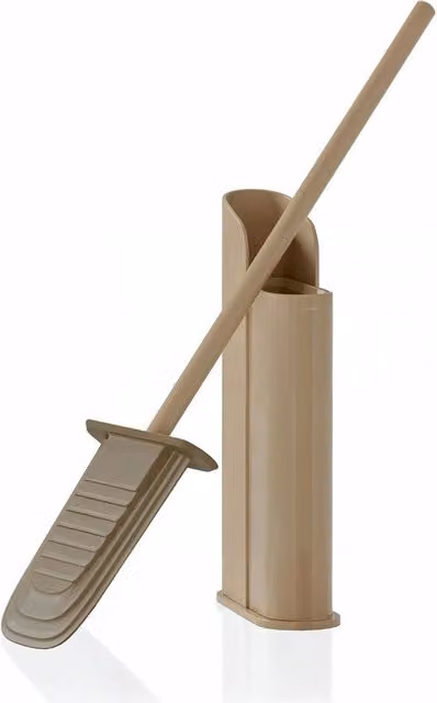 Cosmic Slim Self-Adhesive Silicone Toilet Brush in Beige – 1