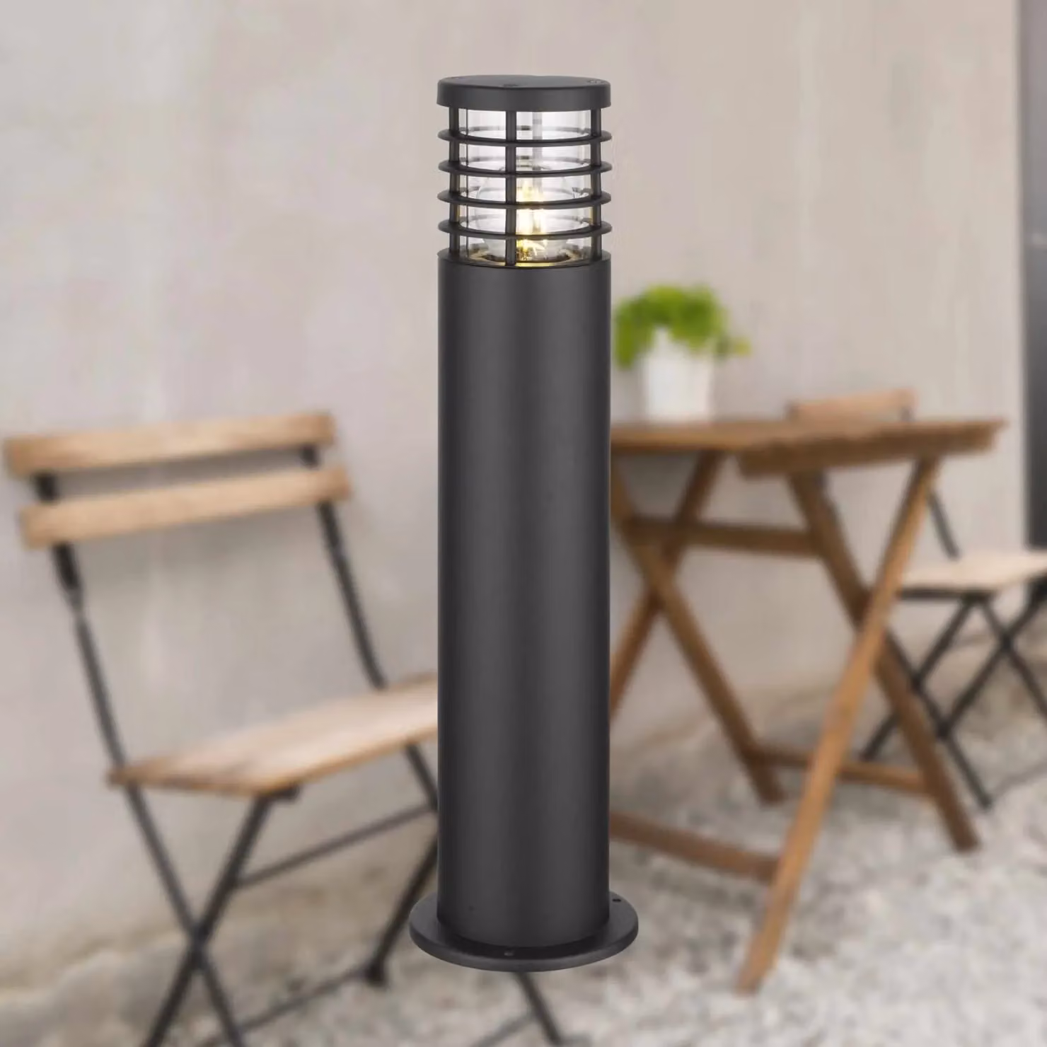 First Choice Lighting Bloom Black IP44 Dimmable LED Outdoor Post Light, Height: 50 cm – 4