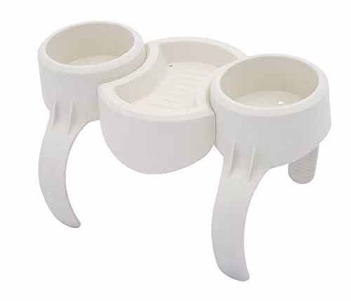Bestway Lay-Z-Spa Hanging Storage Shelf with Tray, White and Multicolour, W/D/H: 26.5 x 13.5 x 23 cm – 1