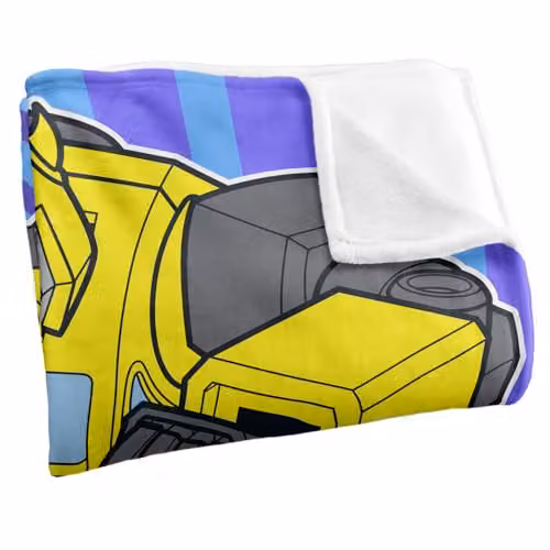 Hasbro Transformers Bumblebee Silky Touch Fleece Blanket, White, W/D/H: 152 x 127 cm – 2