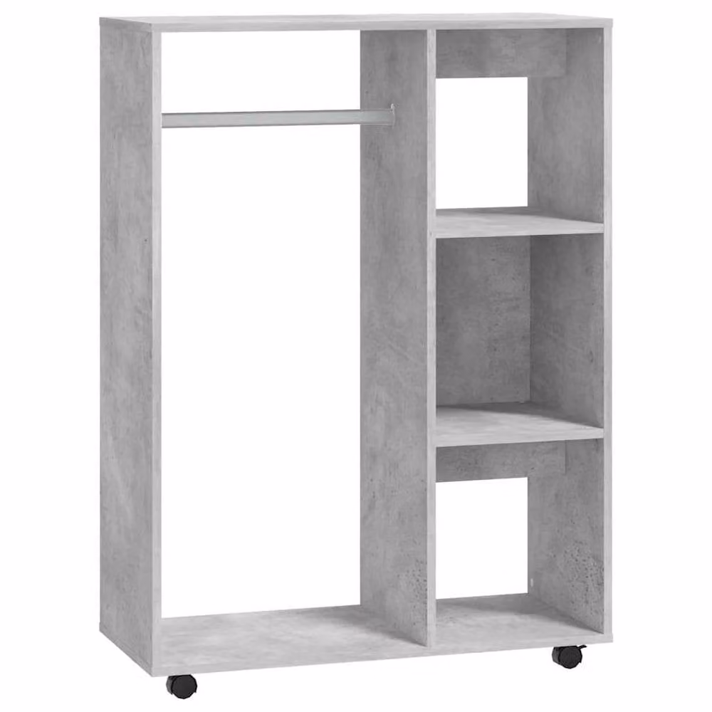 Berkfield Home Concrete Grey Wardrobe, W/D/H: 80 x 40 x 110 cm – 2