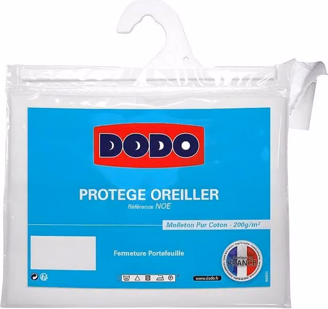 DODO Absorbent Cotton Pillow Protector in White, W/D/H: 60 x 60 x 60 cm