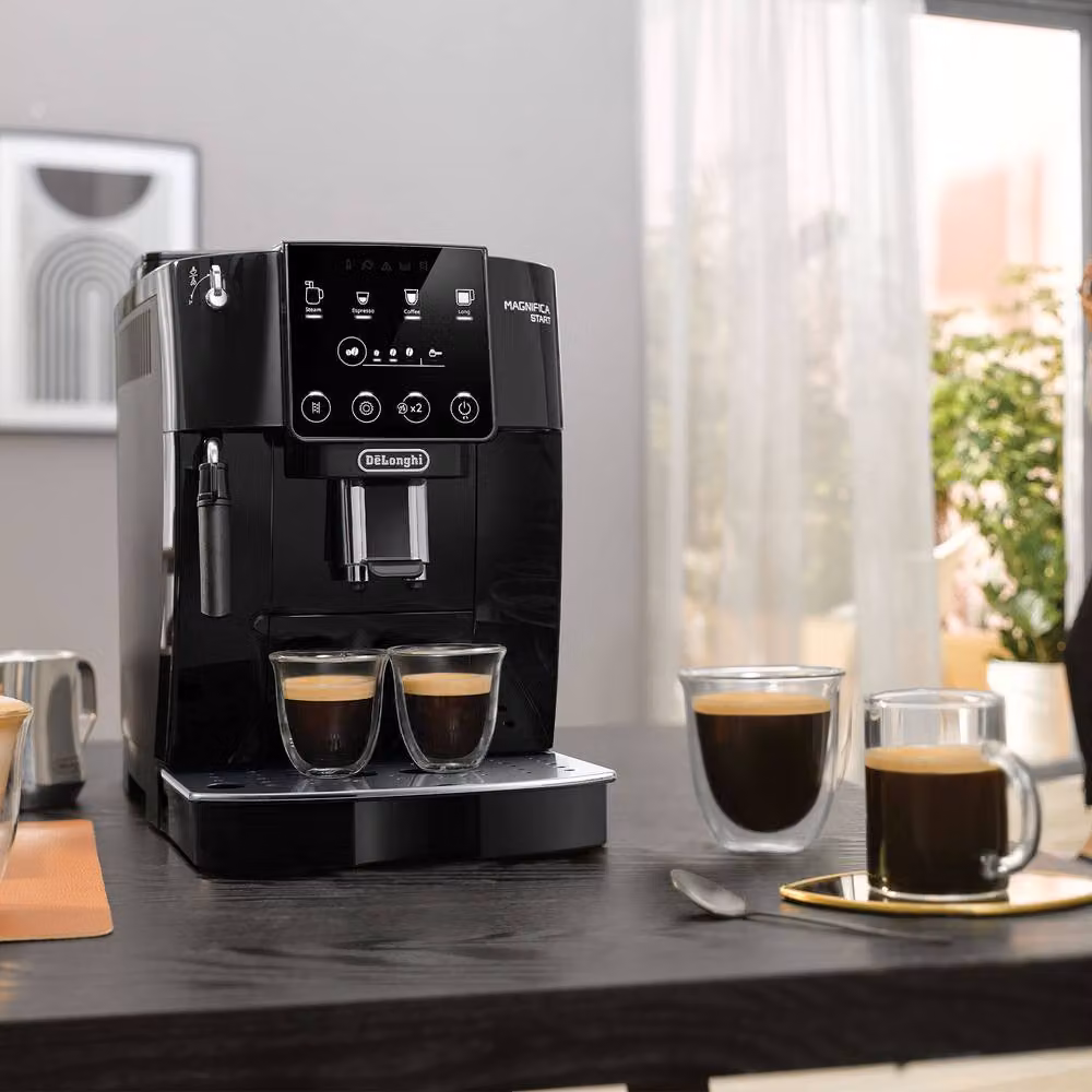 DeLonghi Magnifica Start Bean to Cup Automatic Coffee Machine with Steam Wand, Grey and Black – 8