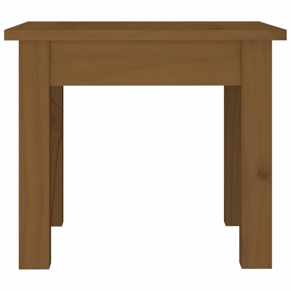 Berkfield Home Rustic Solid Wood Pine Coffee Table, Brown, W/D/H: 35 x 35 x 30 cm – 3
