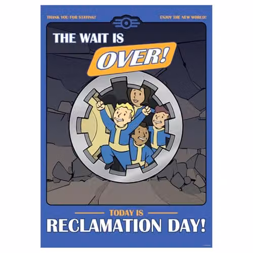 FaNaTtik Fallout Reclamation Day A3 Art Print, Multicolour Limited Edition Paper Poster – 3