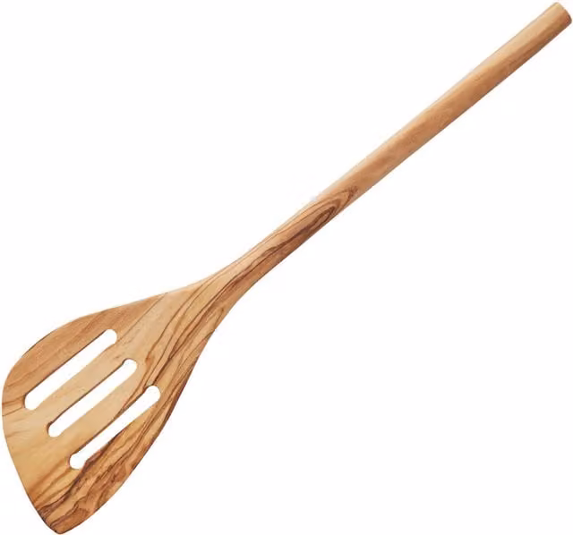Orsina Brown Non-Scratch Olive Wood Turner Spatula