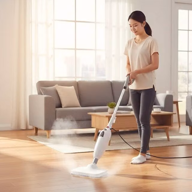 Ventryn 12-in-1 White Steam Mop and Carpet Cleaner
