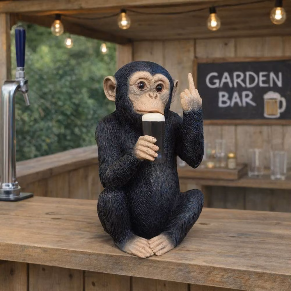 Gifts Direct 2 U McGuinness Monkey with Beer Black Novelty Figurine – 2
