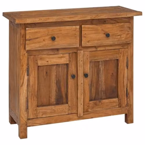 vidaXL Vintage Brown Solid Wood Sideboard W/D/H: 75 x 30 x 65 cm