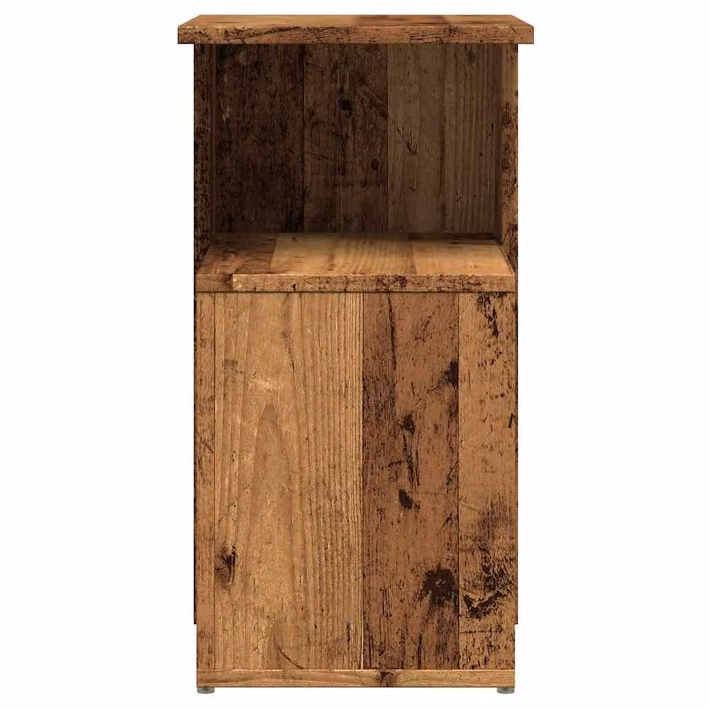 Berkfield Home Side Table in Brown Old Wood, W/D/H: 36 x 30 x 56 cm – 5