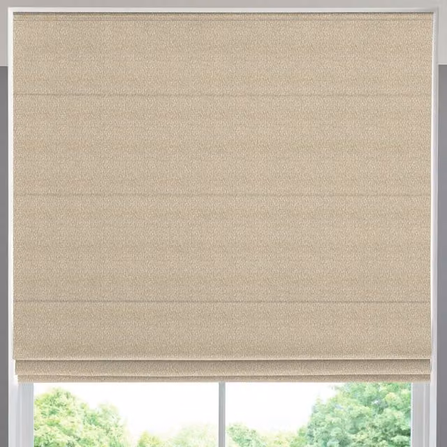 Arkona Simply Collection Made to Measure Blackout Roman Blind in Oyster Beige Polyester