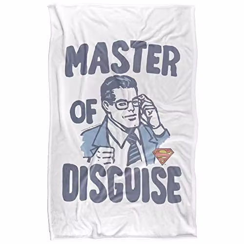 Warner Bros. Superman Clark Kent Silky Touch Super Soft Fleece Throw Blanket, Multicolour, W/D/H: 91 x 147 cm – 1