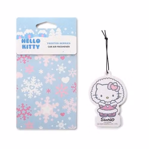 Hello Kitty Scented Hanging Car Air Freshener in Black or White