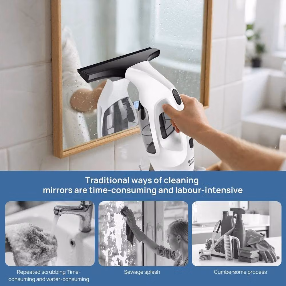 Kelvenix Cordless Window Vacuum Cleaner in White – 4