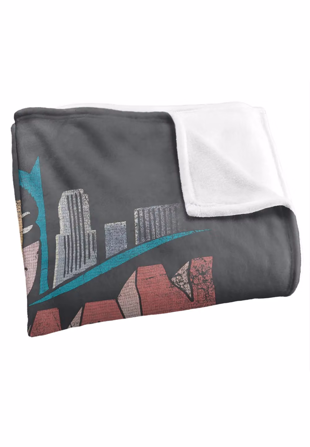 Warner Brothers Batman and Robin Classic TV Characters Officially Licensed Silky Touch Super Soft Throw Blanket, White, W: 152 cm, D: 127 cm – 3