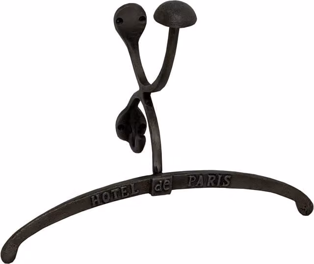 Hill Interiors Antique Look Steel Hanger in Silver