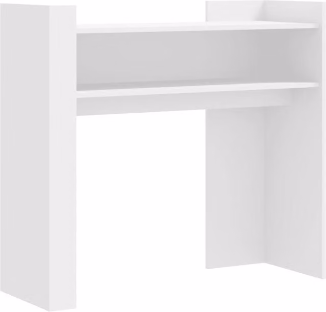 Berkfield Home White Console Table in Engineered Wood, W/D/H: 100 x 35 x 90 cm