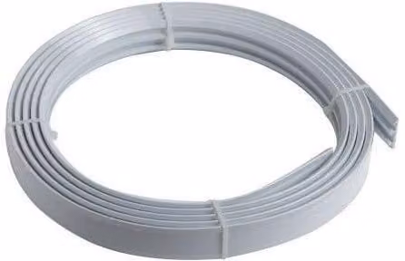 New Edge Blinds White Coiled PVC Curved Curtain Track