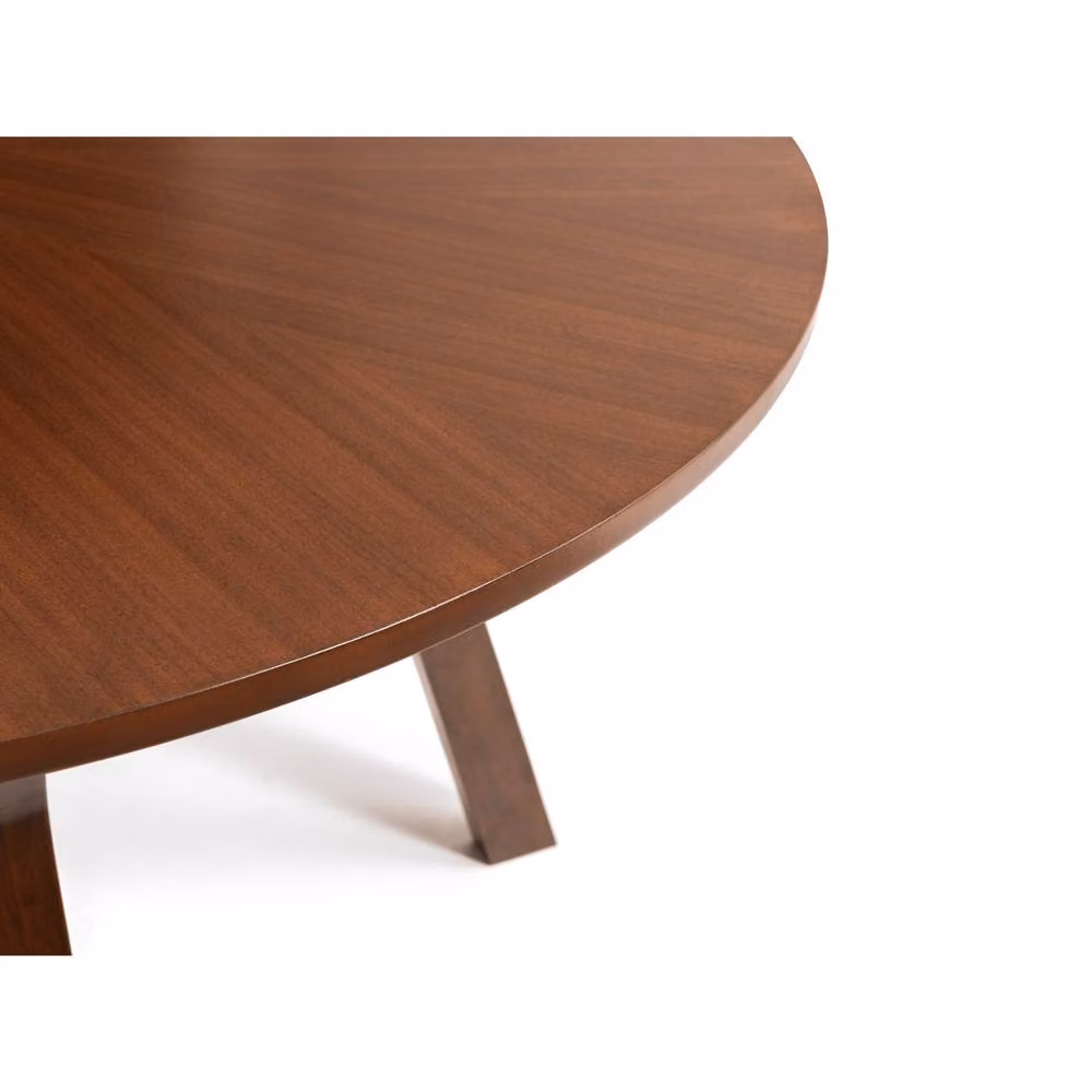 Cheshire Premium Huxley Round Dining Table in Brown Walnut – 3