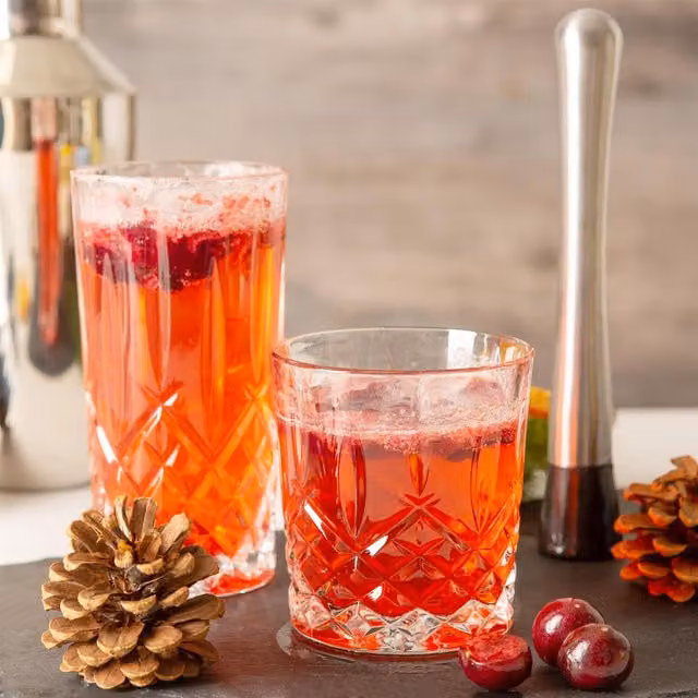 RCR Crystal Orchestra 12-Piece Set of Transparent Whiskey Tumblers and Highball Cocktail Glasses
