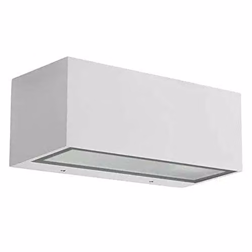 Netlighting Nemesis Aluminium Outdoor Wall Light, White or Grey, IP54, E27, Up/Down Lighting