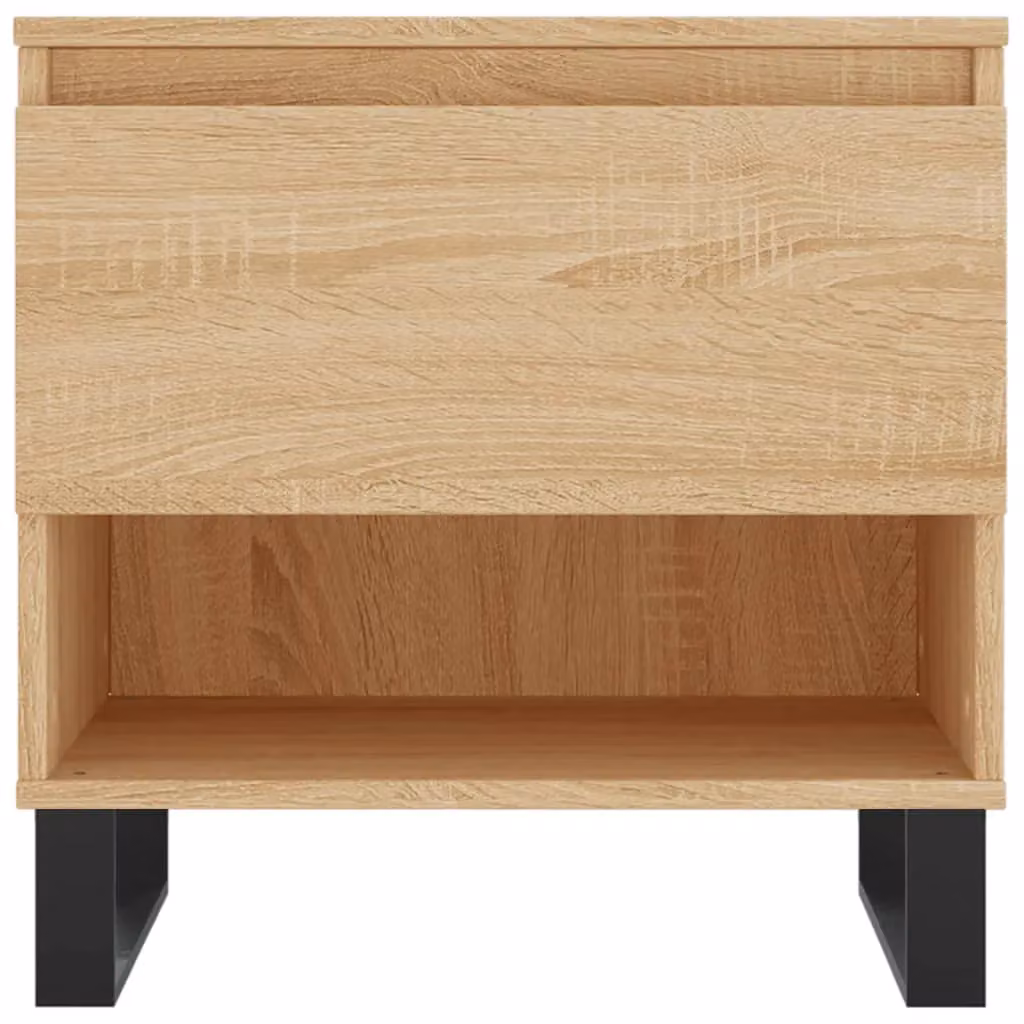 Berkfield Home Set of 2 Sonoma Oak Coffee Tables in Brown, W/D/H: 50 x 46 x 50 cm – 3