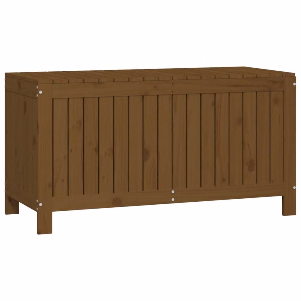 Berkfield Home Garden Storage Box in Honey Brown Solid Pine Wood, W/D/H: 115 x 49 x 60 cm – 3