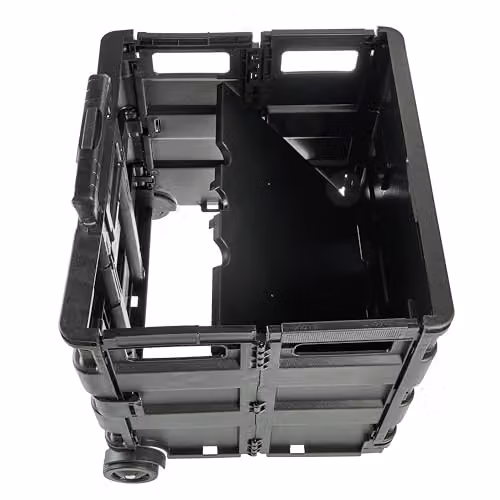 Keeeper Olli Foldable Shopping Trolley, 65L, Black – 5