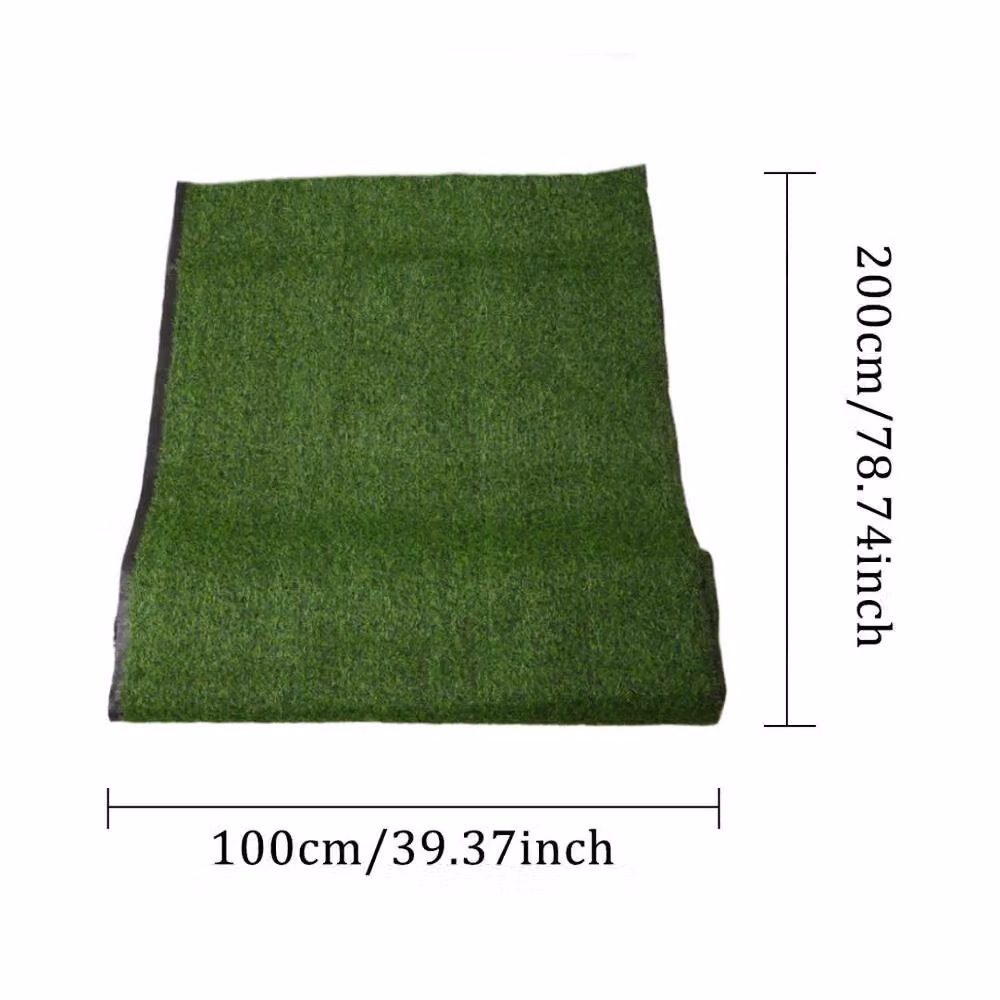 KORVIXA Realistic Artificial Grass Turf Mat, Green, W: 100 cm, D: 100 cm – 2